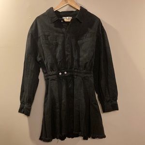 Free People Distressed Denim Dress